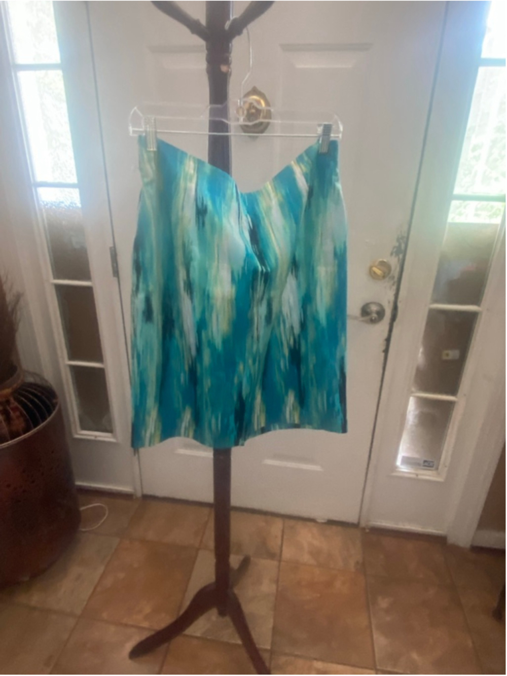 Women's Worthington Teal & Green skirt Set Size 14 - Picture 9 of 12
